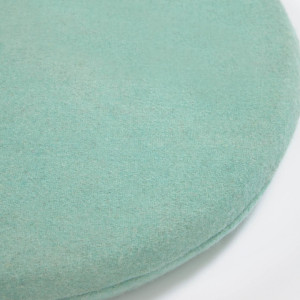 108500 Круглая подушка для стула из 100% шерсти бирюзового цвета Ø 35 см La Forma Biasina
