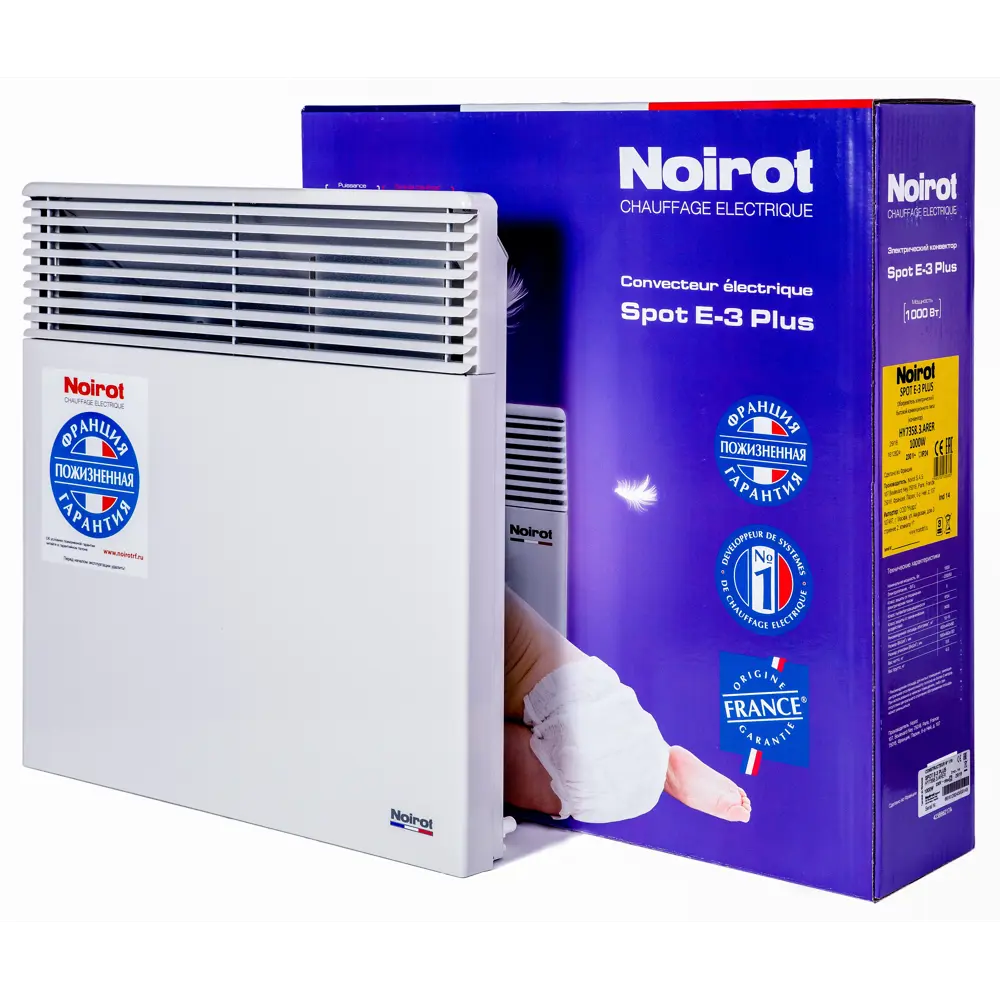 Обогреватель электрический напольный Noirot Spot E-3 Plus с электронным термостатом, 1000 Вт 82856608 STLM-2135894 Santreyd  - Вид №3