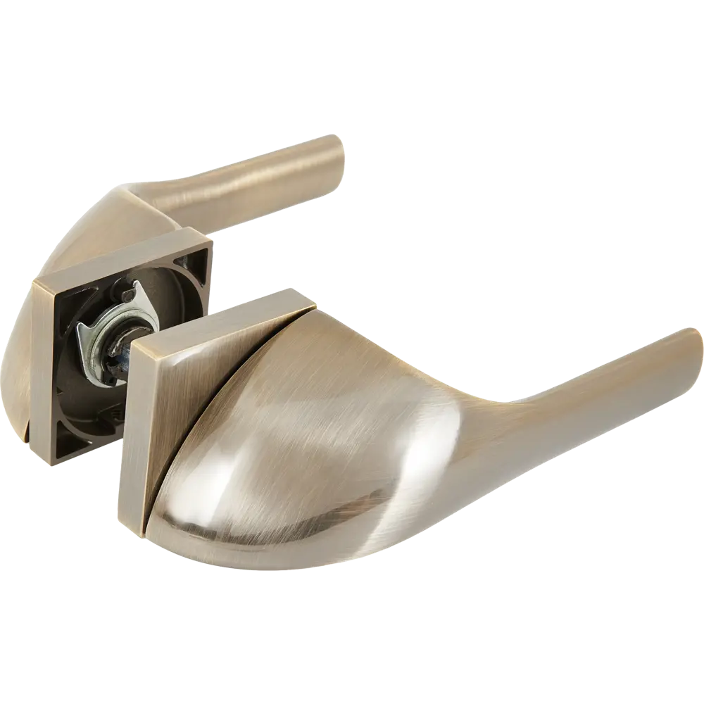 Дверные ручки 129 Q, комплект, цвет бронза 85221037 STLM-2186214 Santreyd 