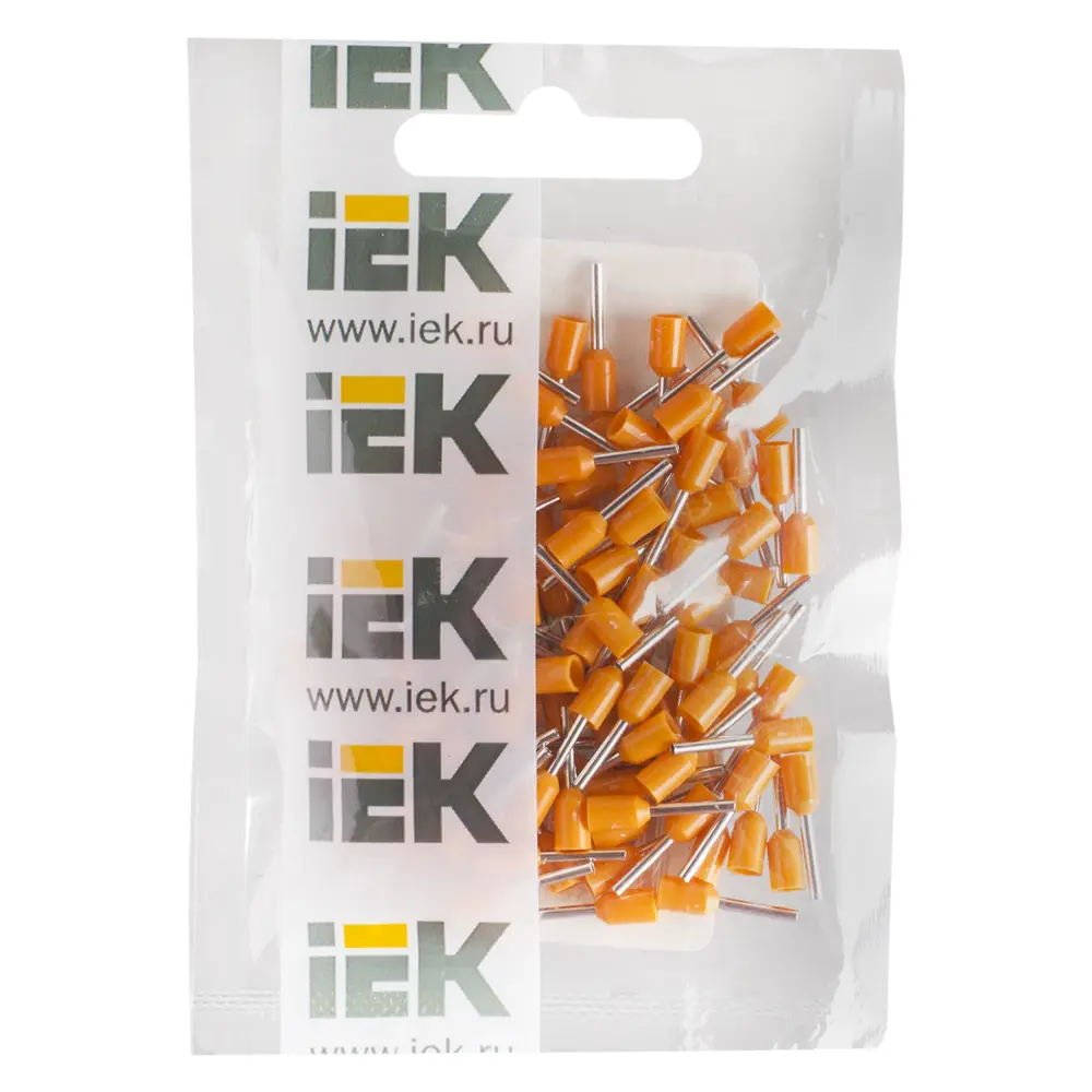 Наконечник-гильза Е0508, 0,5 мм2, цвет оранжевый, 100 шт IEK STLM-2100096 - Вид №2