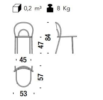 Стул из цветной полиэтиленовой нити ручной работы MOROSO M'afrique ARCH-00024189 - Вид №4