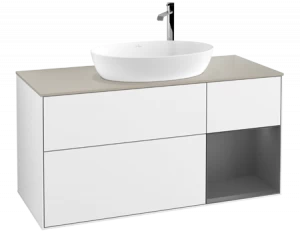 Villeroy&Boch Тумба под раковину Прямоугольная версия F953GKGF Finion Glossy White Lacquer