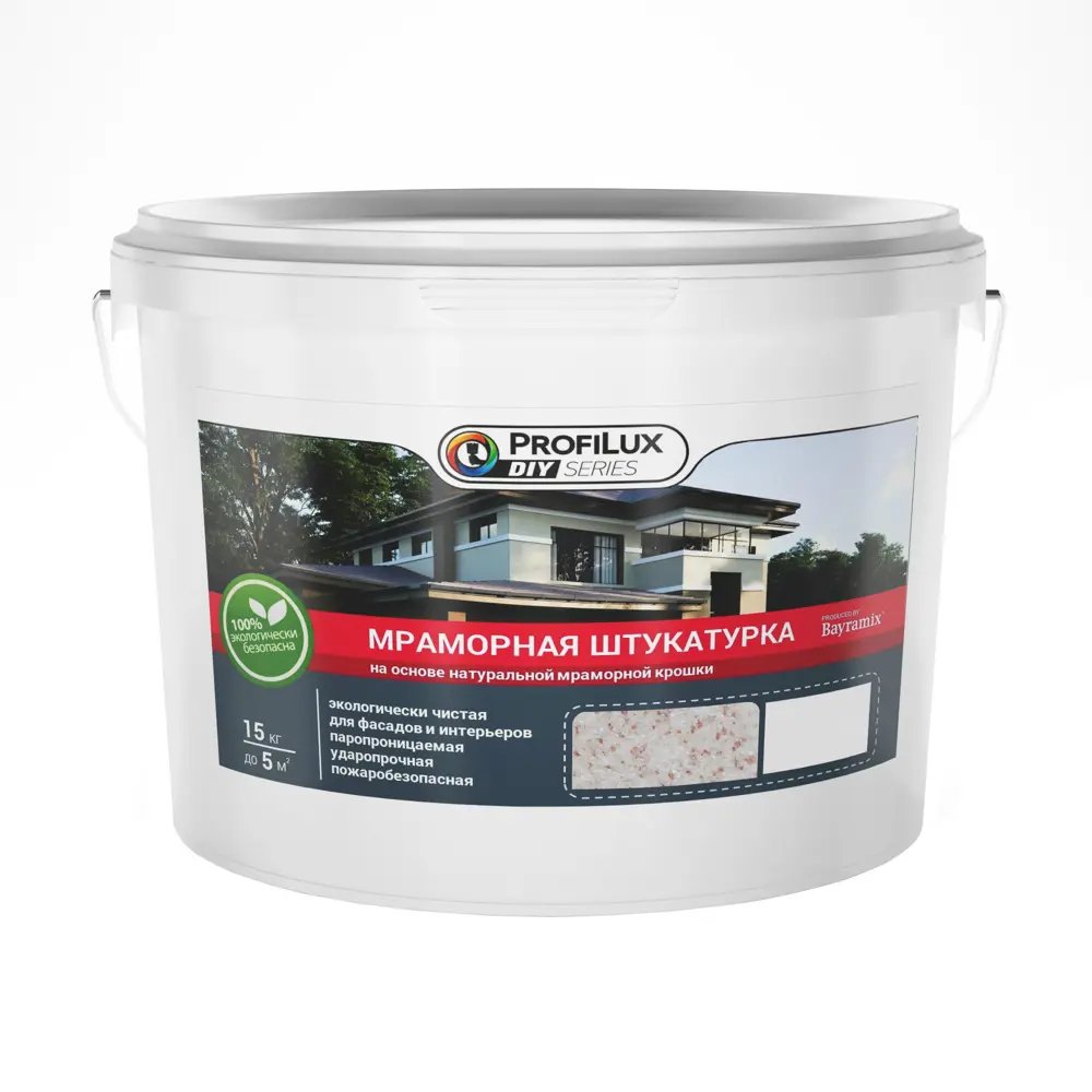 Штукатурка мраморная Royal White-N 15 кг PROFILUX STLM-2096218