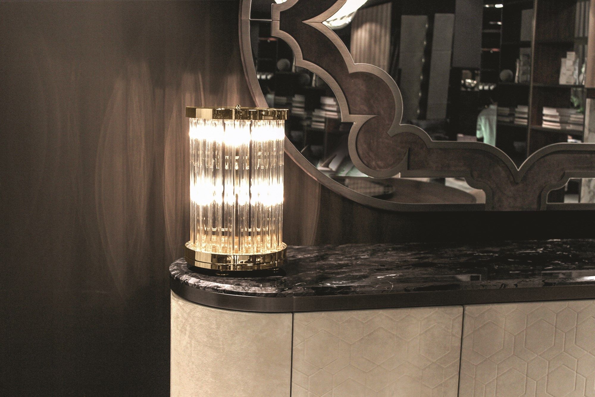 Хрустальная настольная лампа Longhi Loveluxe ARCH-00054305 - Вид №1