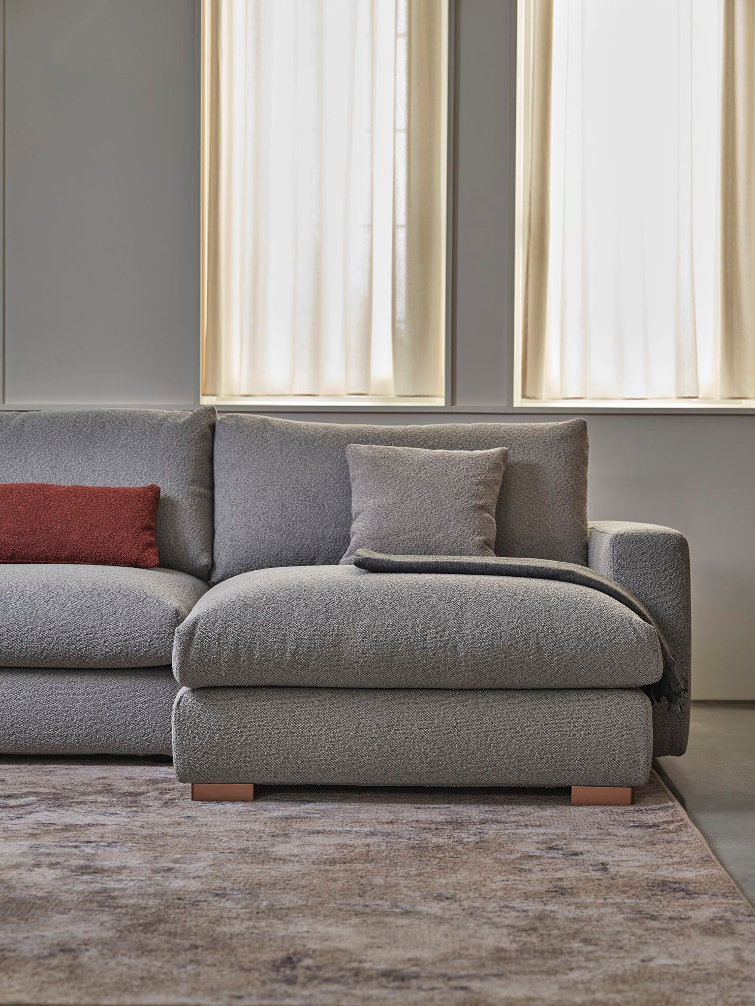 Модульный угловой диван из ткани Bontempi Casa SUNSET ARCH-00048740 - Вид №2