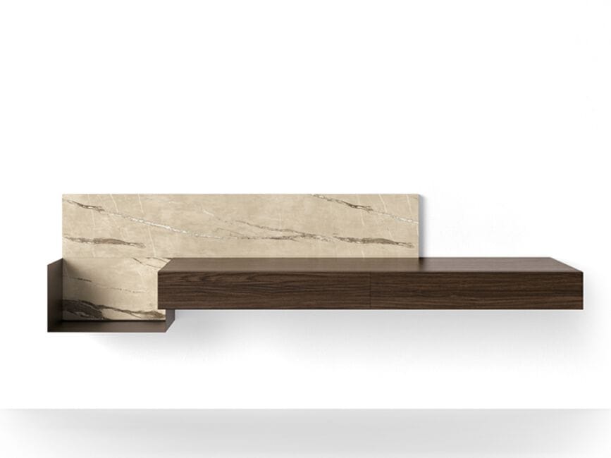 Деревянный подвесной письменный стол с ящиками Santalucia Mobili Homy ARCH-00107602