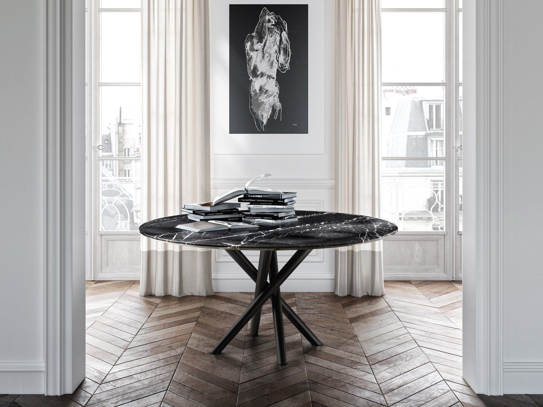 Круглый мраморный стол EFORMA BALY ARCH-00075740 - Вид №2