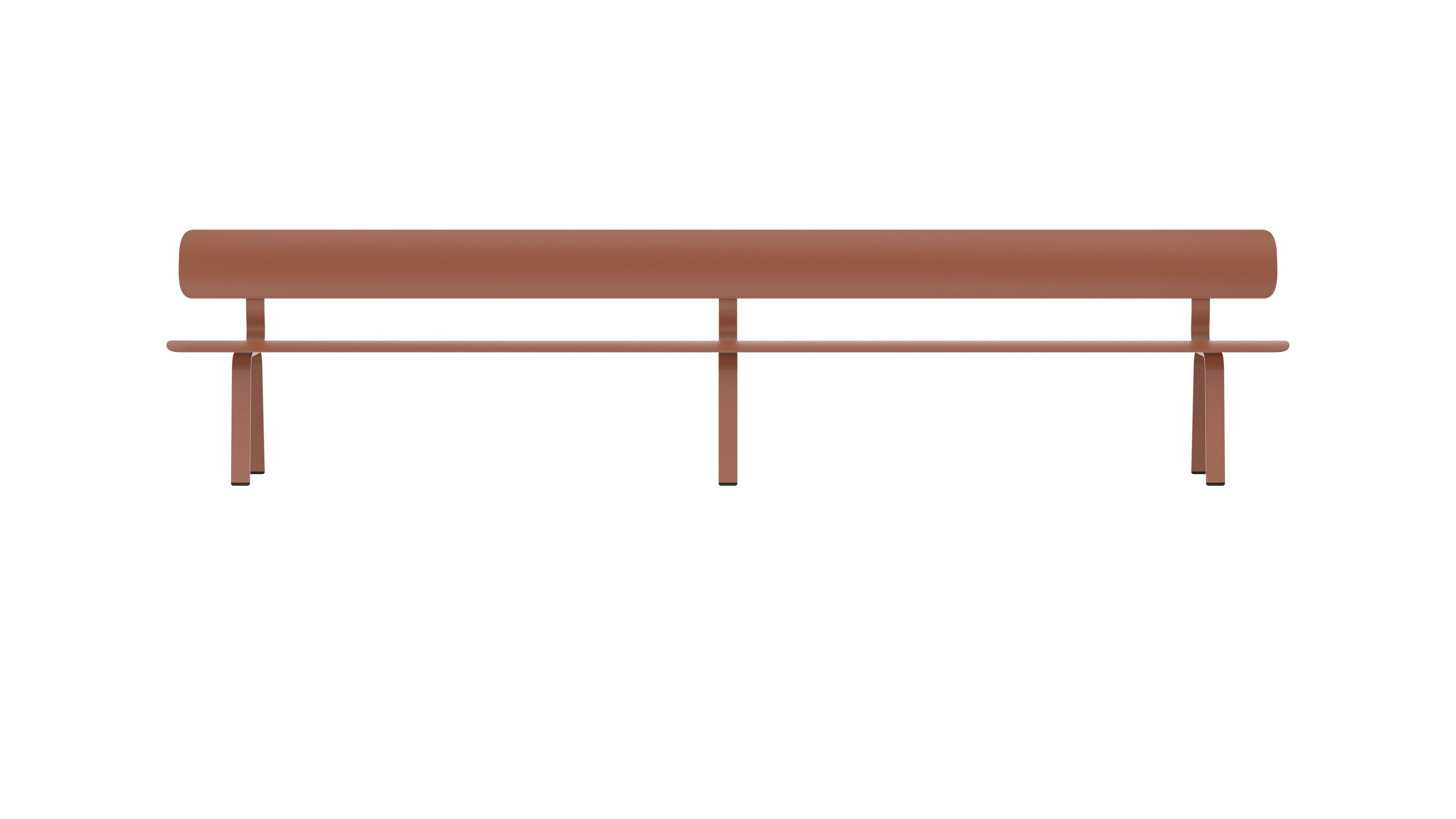 Стальная скамья с порошковым покрытием со спинкой FUNCTIONALS BEN ARCH-00041367 - Вид №66