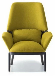 arflex Мягкое кресло из ткани с подлокотниками с высокой спинкой