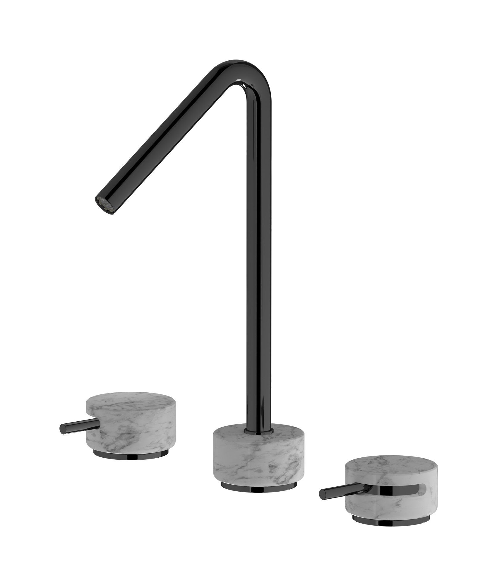 Смеситель для раковины с 3 отверстиями для мраморной столешницы IB мрамор + мрамор Elle ARCH-00068761 - Вид №3