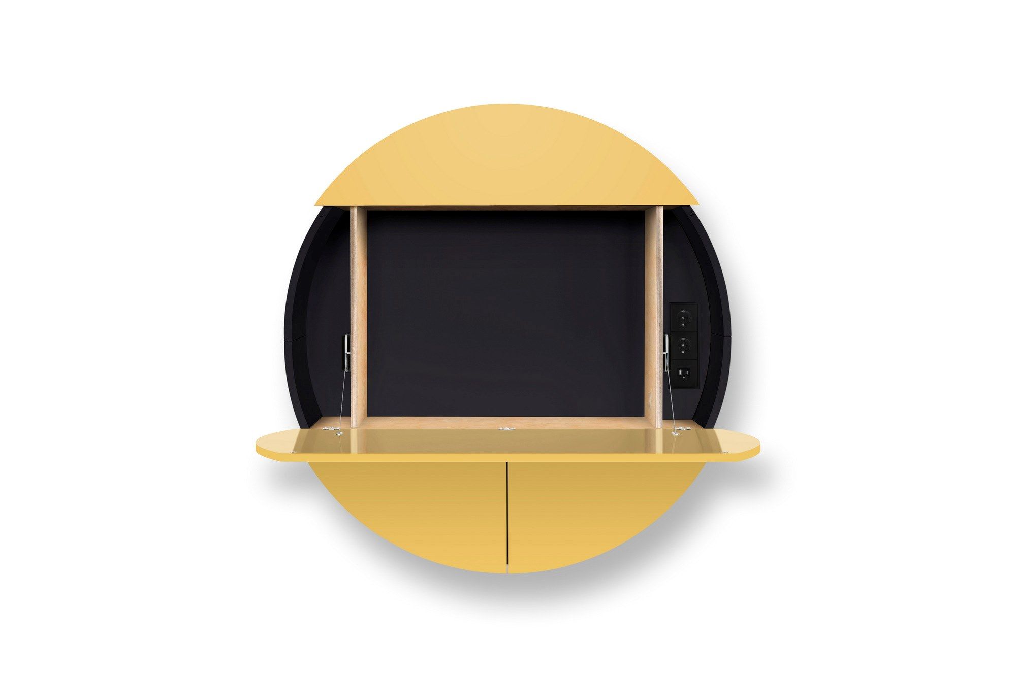 Деревянный подвесной письменный стол для ПК с откидными дверцами EMKO PILL EXTRA ARCH-00125892 - Вид №14