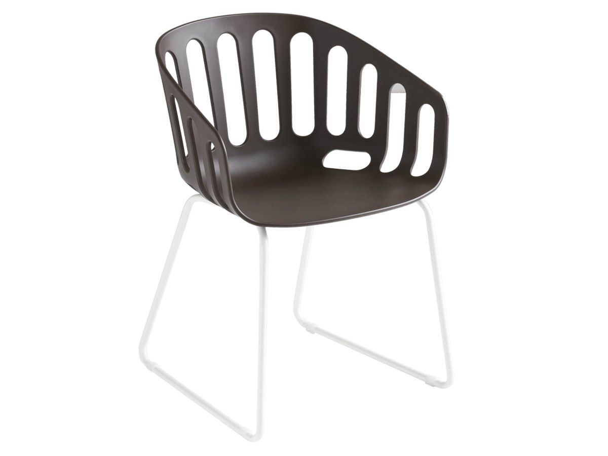 Кресло-сани из инженерного пластика с подлокотниками и встроенной подушкой GABER корзина ARCH-00049361 - Вид №1