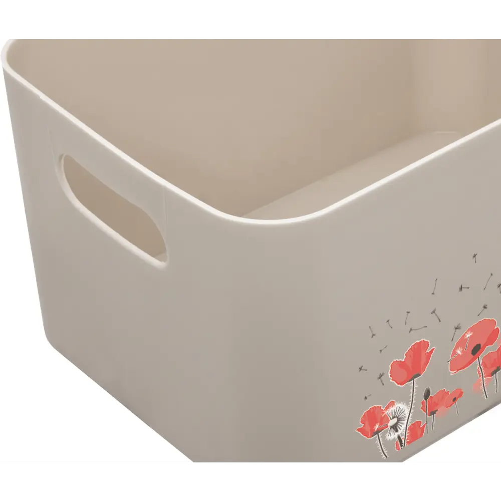 Корзина Flowers Mak 22.7x15.7x12.1 см 2.4 л полипропилен цвет пудра 83346987 STLM-2060001 Santreyd  - Вид №3
