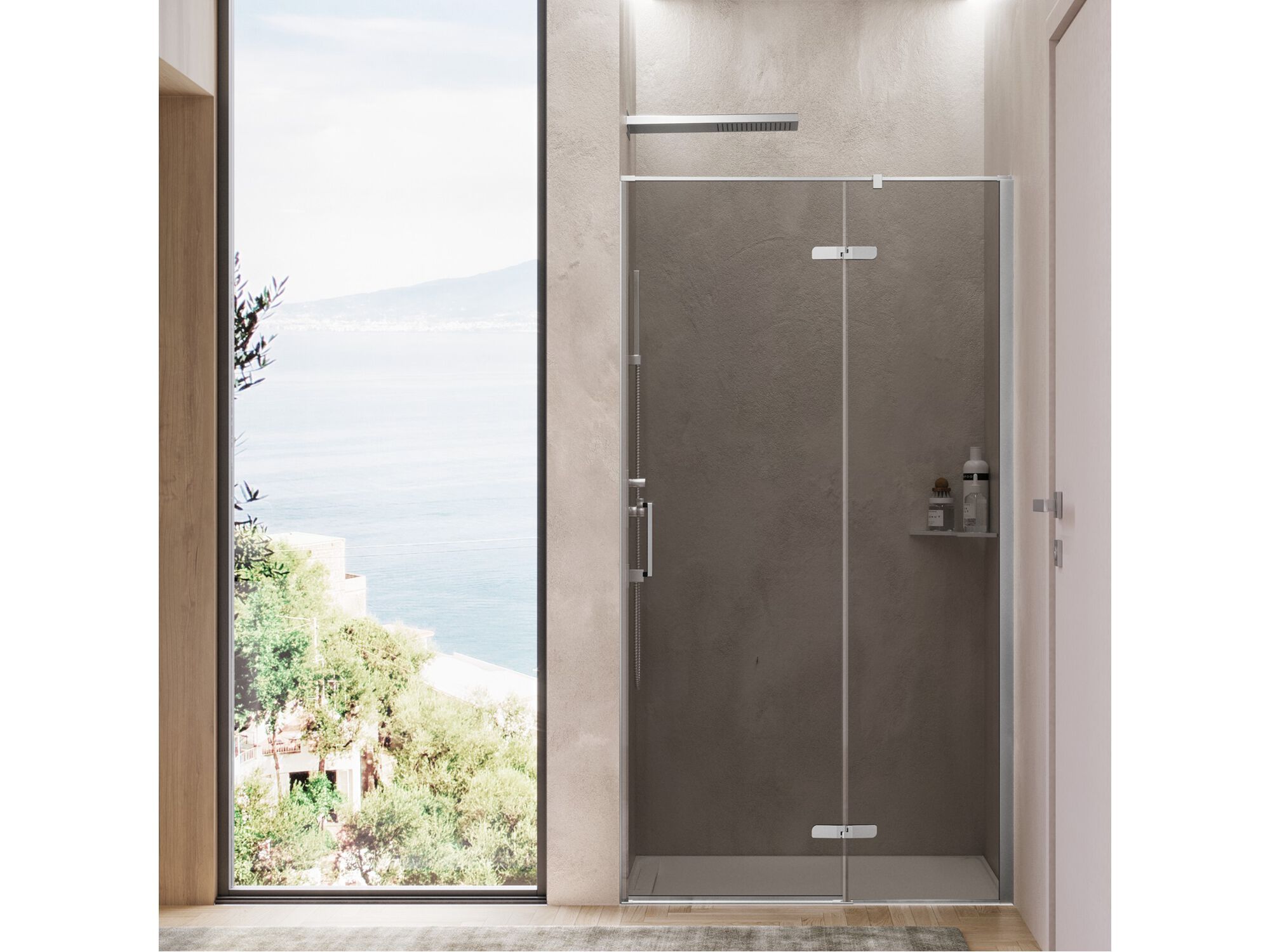 Хрустальная ниша душевая кабина с распашной дверью RELAX шарнир ARCH-00089445