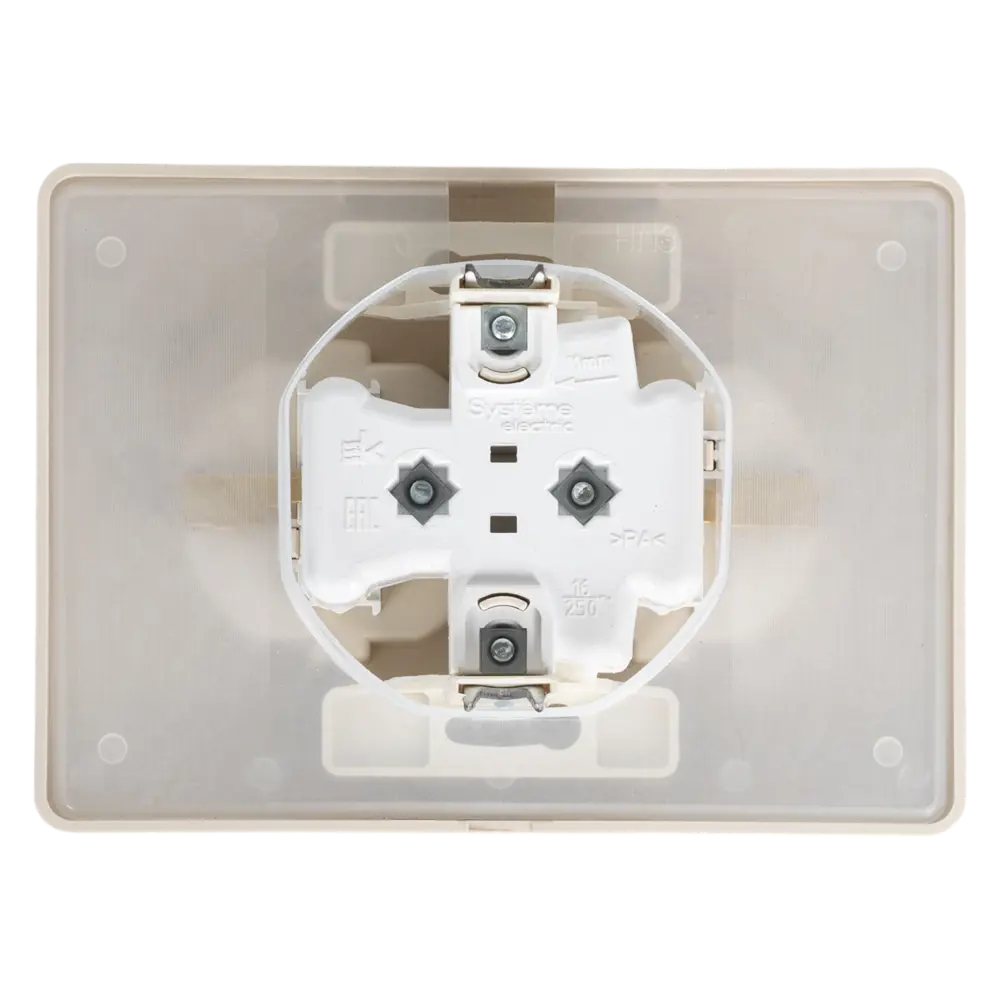 Розетка двойная встраиваемая Systeme Electric Blanca с заземлением цвет бежевый 82454981 STLM-2003267 - Вид №4
