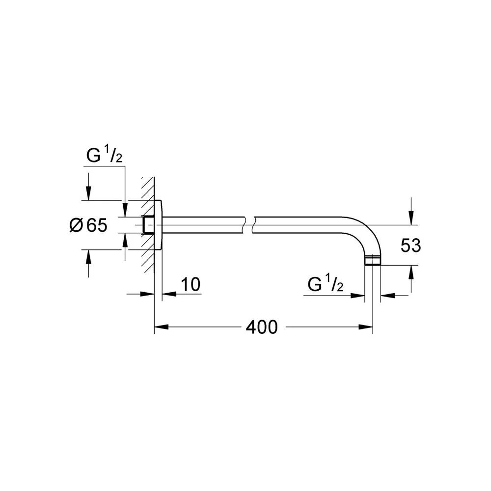Излив для верхнего душа Grohe Tempesta STLM-2193661 - Вид №5