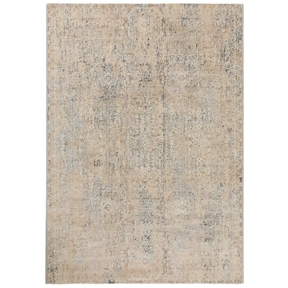 Ковер полипропилен Nika A0076B 60х110 см цвет бежевый STLM-2101541