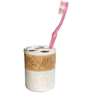 Стакан для зубных щёток Афина, бежевый