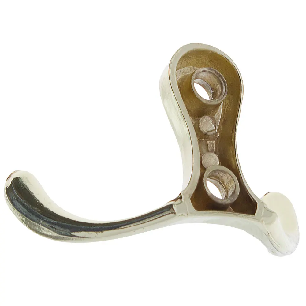 Крючок максимальная нагрузка 10 кг 30 мм сталь крепление на саморезы цвет латунь Santreyd STLM-2100039 - Вид №1