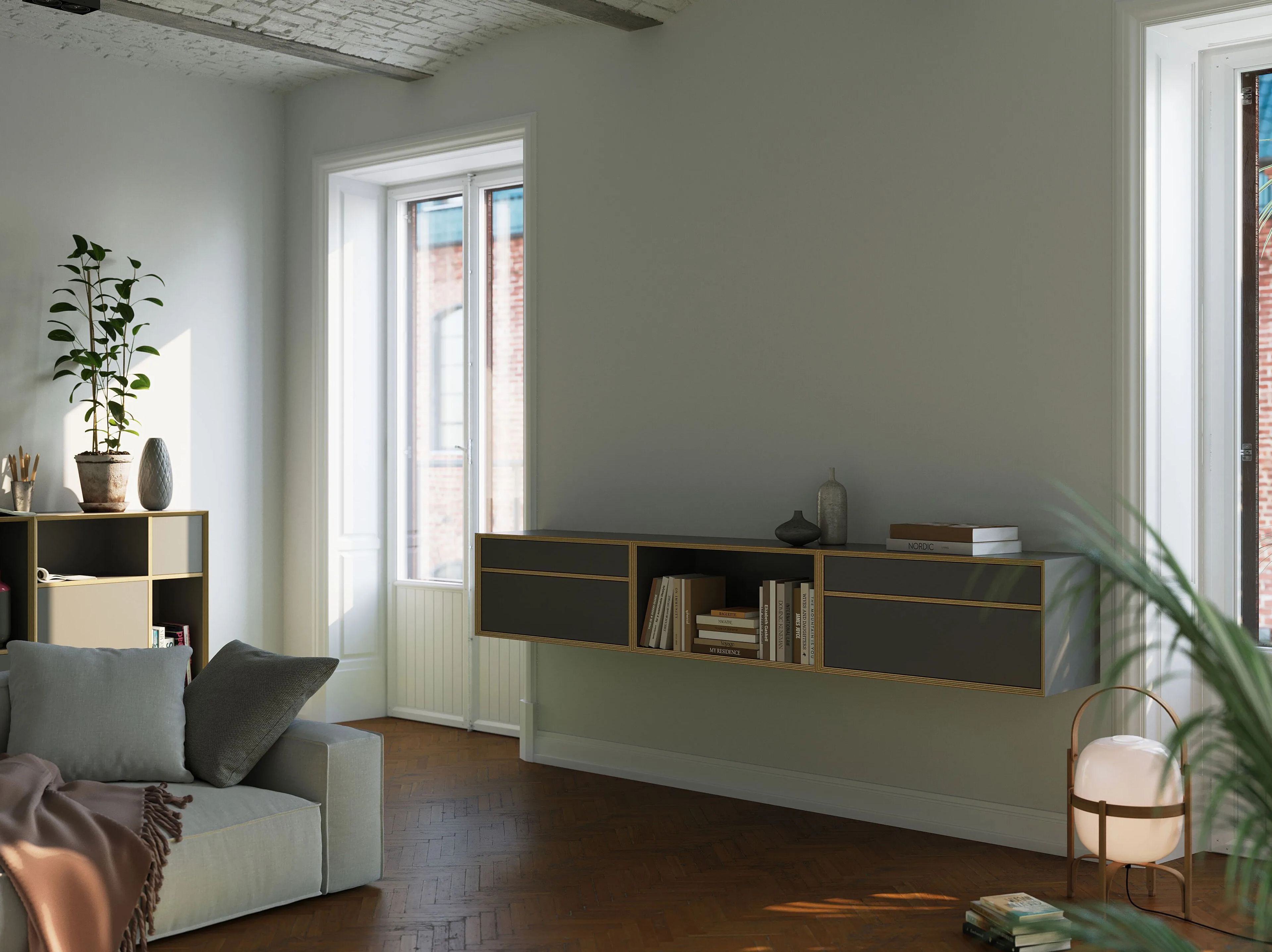 Секционный шкаф из березы Müller Small Living VERTIKO ARCH-00100217