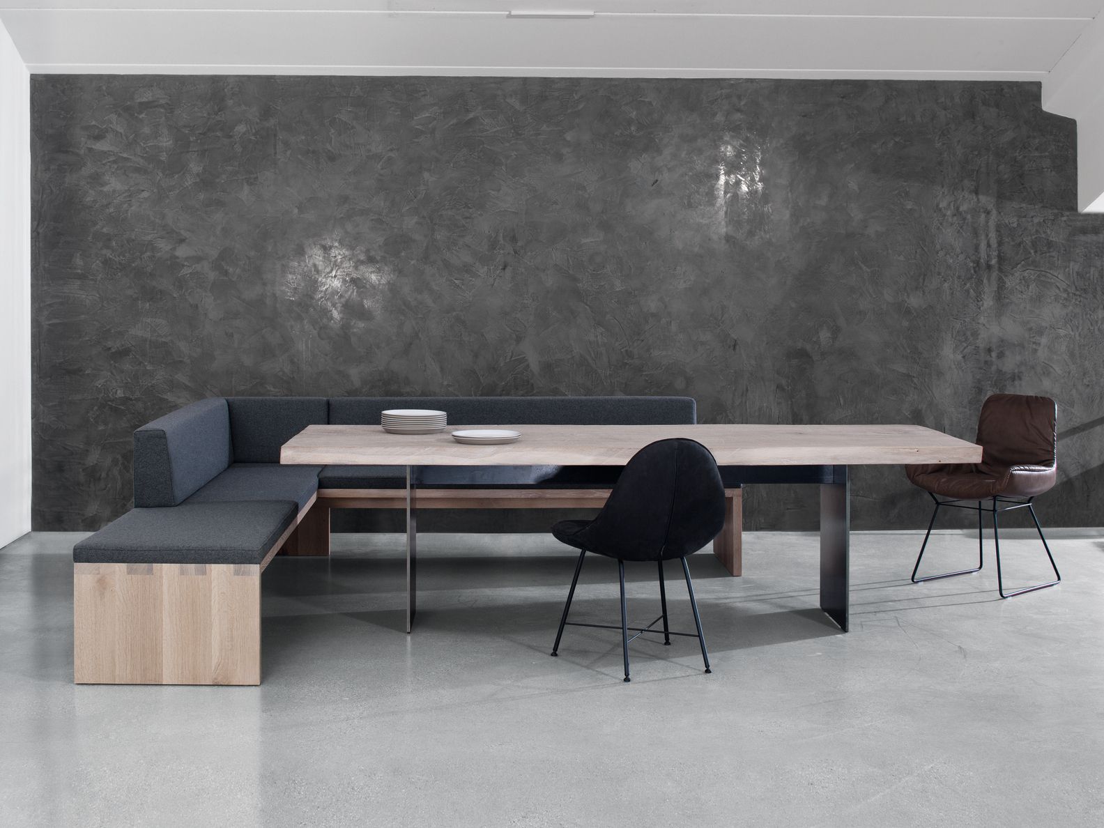 Деревянная мягкая скамейка со спинкой JANUA SC 02 ARCH-00075764 - Вид №7