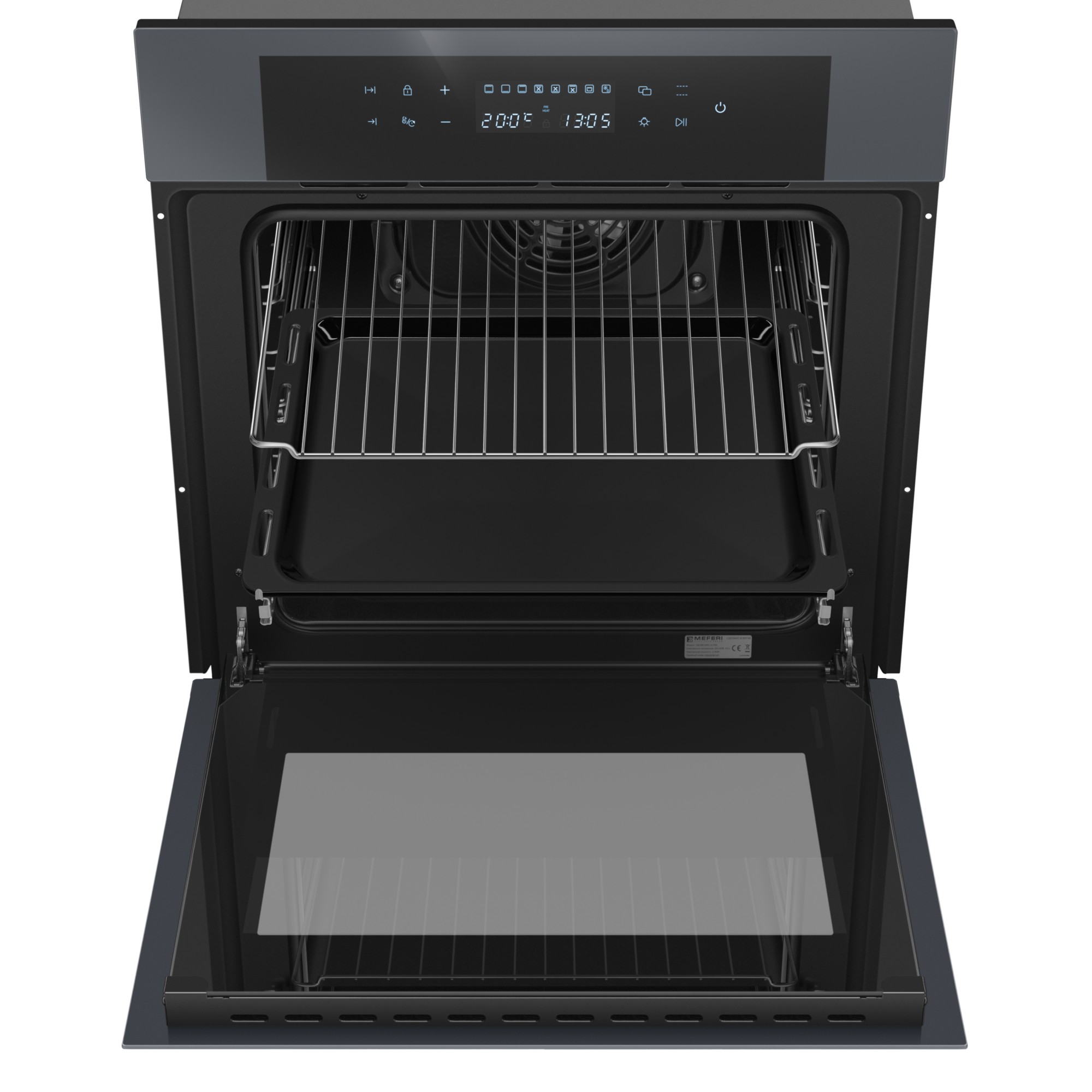 9202551 Электрический духовой шкаф Meferi MEO6010GR ULTRA серый STDN-0099798 - Вид №12