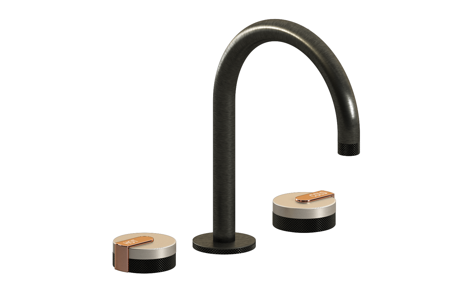 E-11512-R1BNi-L1RG-BOX Смеситель для умывальника на 3 отвертия GRAFF MOD+