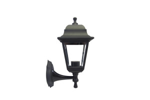 16211216 Настенный светильник-фонарь , 4-хгранный, матовое стекло, черный 11-11 Apeyron Леда