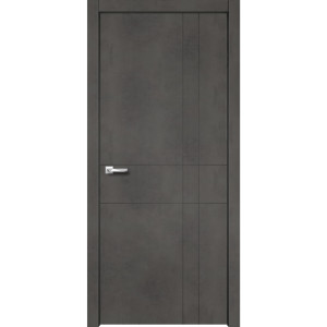 Дверь межкомнатная Севилья 02 глухая ПВХ-плёнка цвет бетон темный 200 x 90 см LOYARD