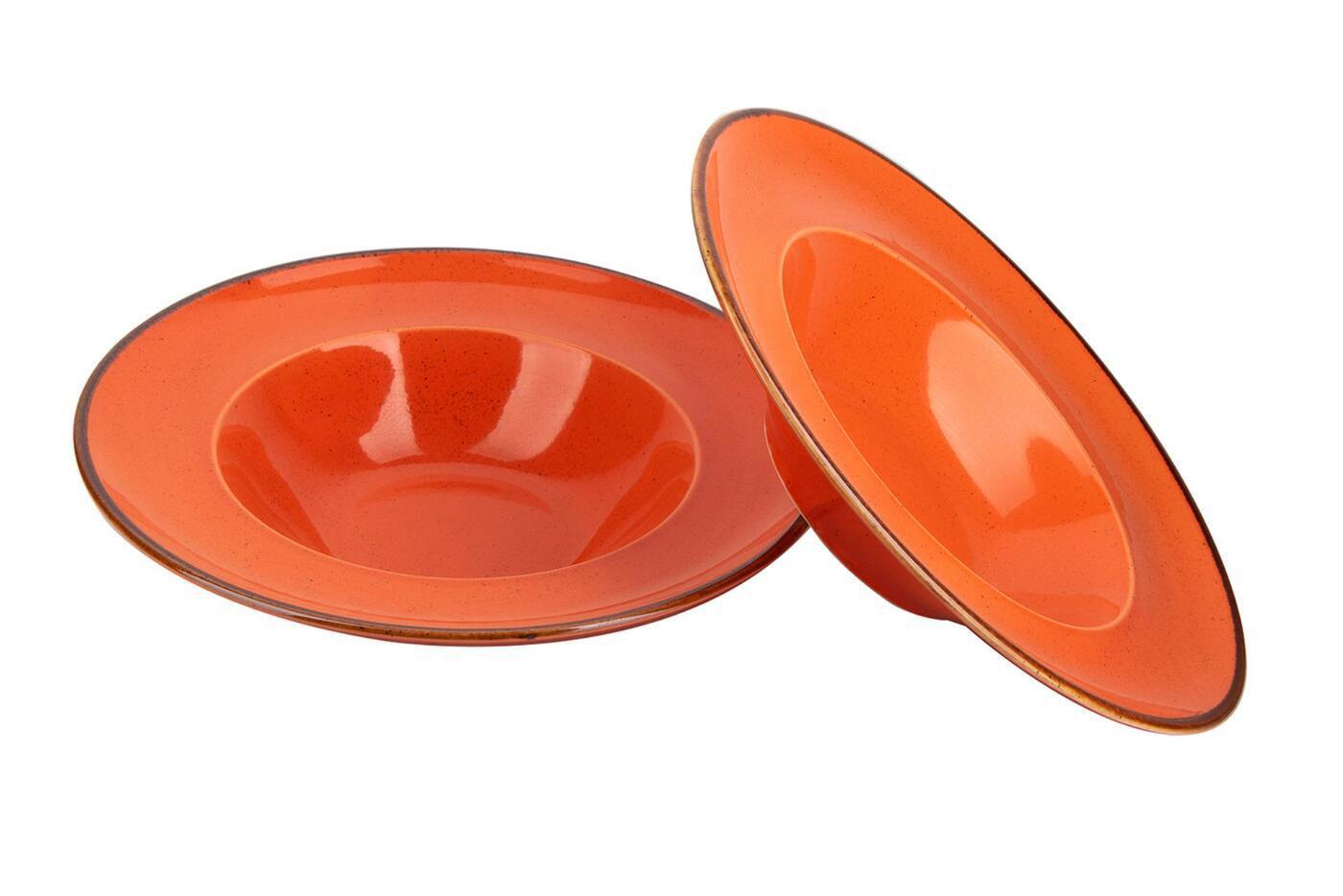 90233307 Набор глубоких тарелок для пасты 2 предмета Seasons 25 см 500 мл цвет оранжевый STLM-0142123 PORLAND
