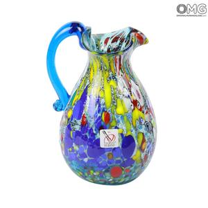 612 ORIGINALMURANOGLASS Кувшин для вина и воды - Murrina Azzurra - муранское стекло OMG 13 см