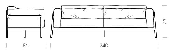 3-местный кожаный диван Gazzda Fawn ARCH-00074385 - Вид №26