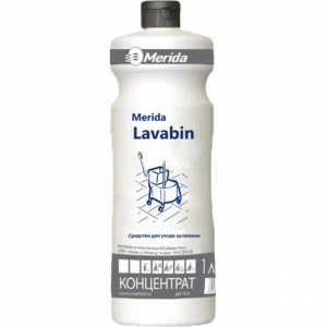 NMS107 LAVABIN PLUS Средство для мытья и ухода за полами, защищенными защитным покрытием, 1л флакон Merida