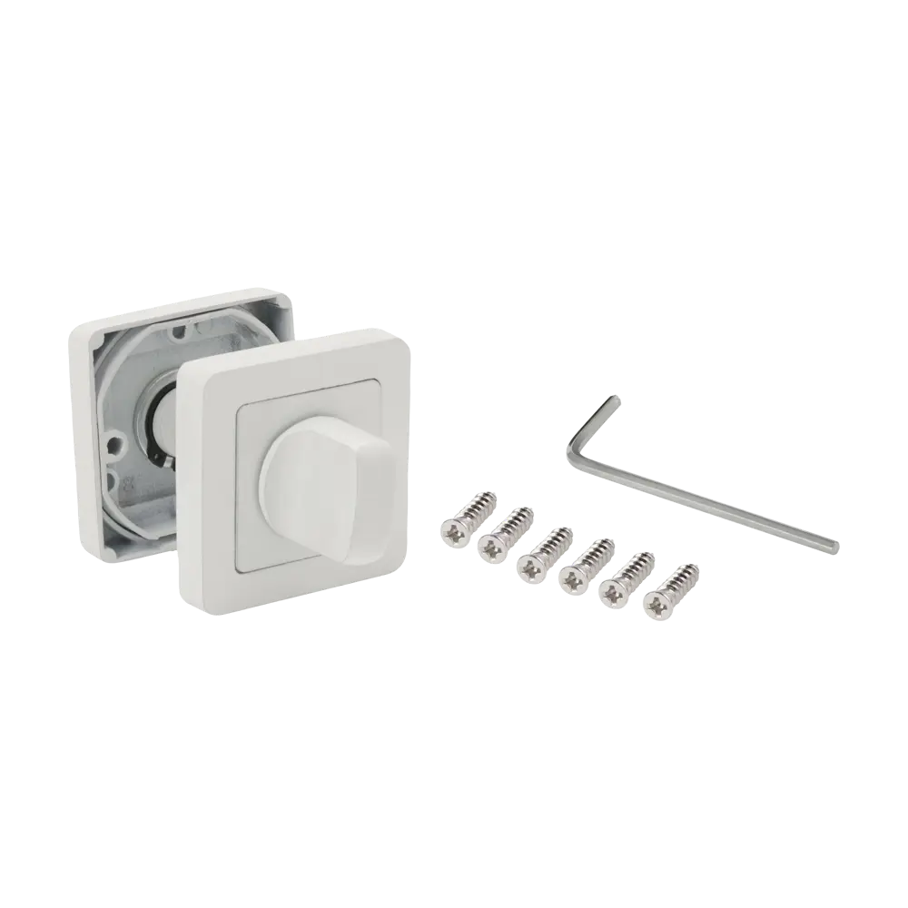 Завертка дверная Edson EDS-WC-Q1 алюминий цвет белый STLM-2098855 - Вид №1