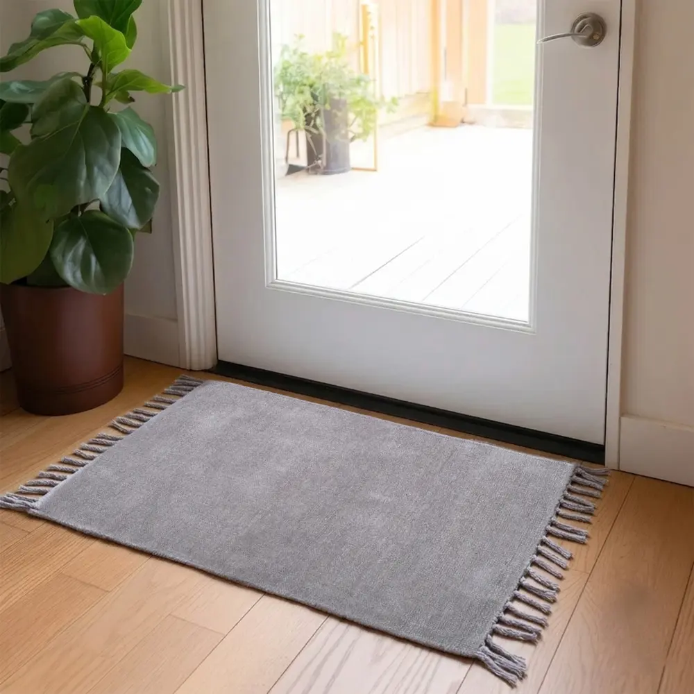 Коврик декоративный KREAFORTA Bareilly 50x80 см хлопок цвет серый STLM-2104098 - Вид №5