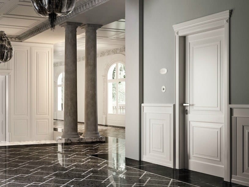 Лакированная бронированная входная дверь в классическом стиле GAROFOLI Sovrana ARCH-00063666 - Вид №1