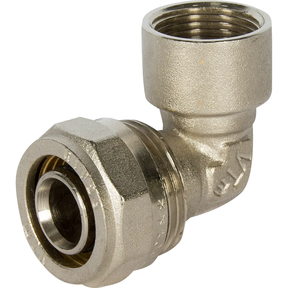 Угол обжимной Valtec 90° с переходом на резьбу 26×3/4" для металлопластиковых труб 10522929 STLM-0000600