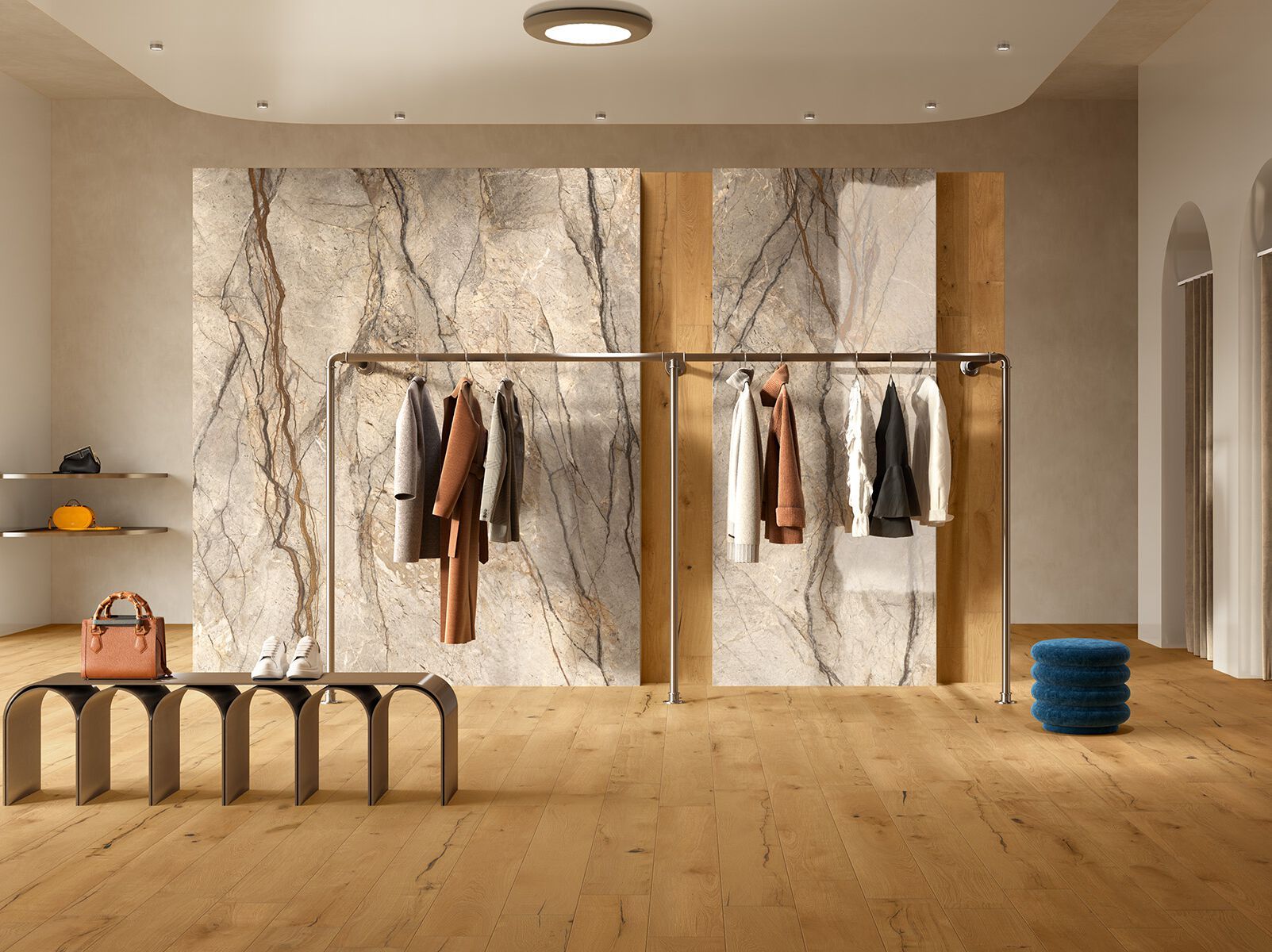 Пол / облицовка керамогранита под дерево Revigrés ARCH-00042166