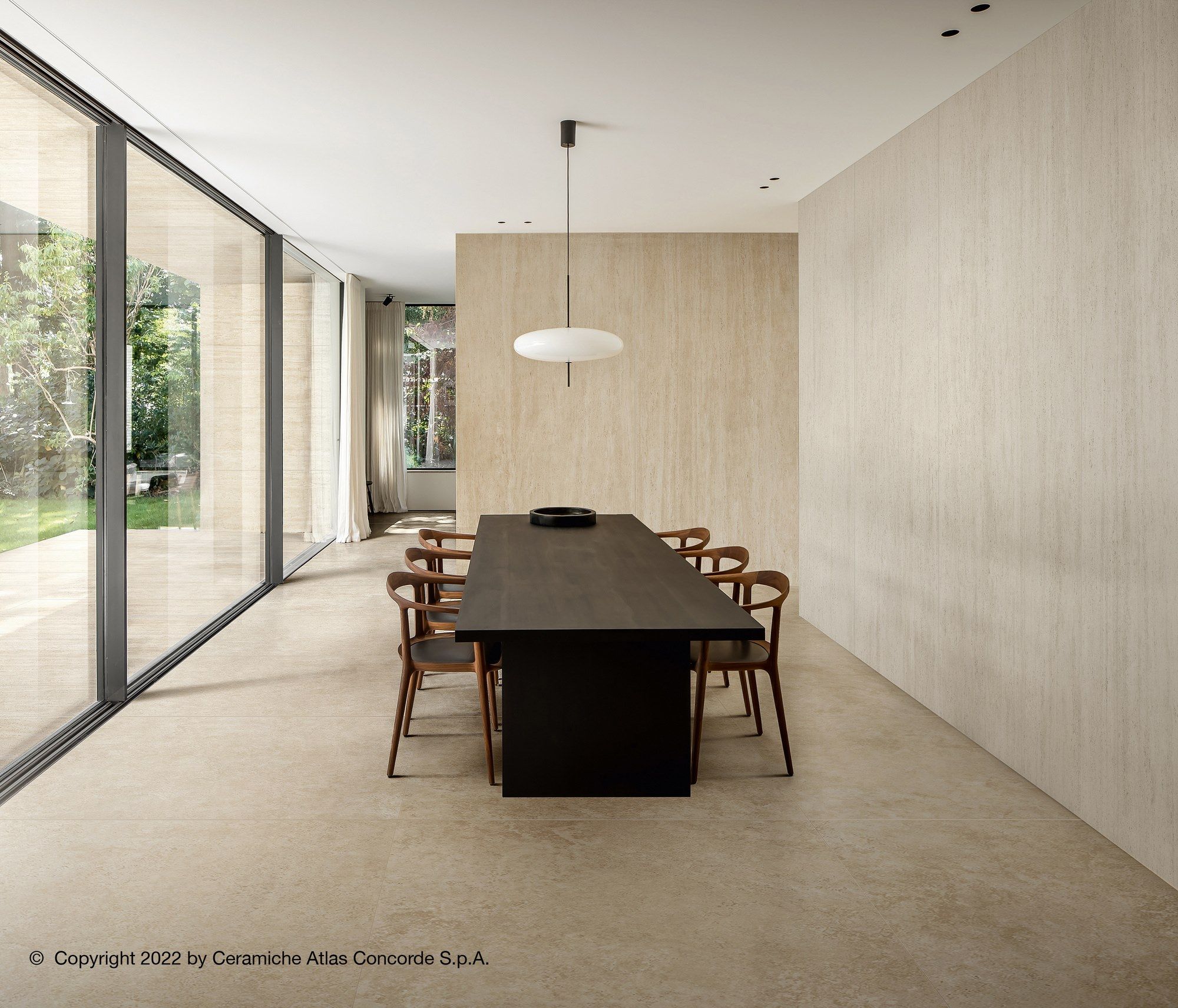 Пол / керамогранит с мраморным эффектом Atlas Concorde Marvel Travertine ARCH-00039068 - Вид №12