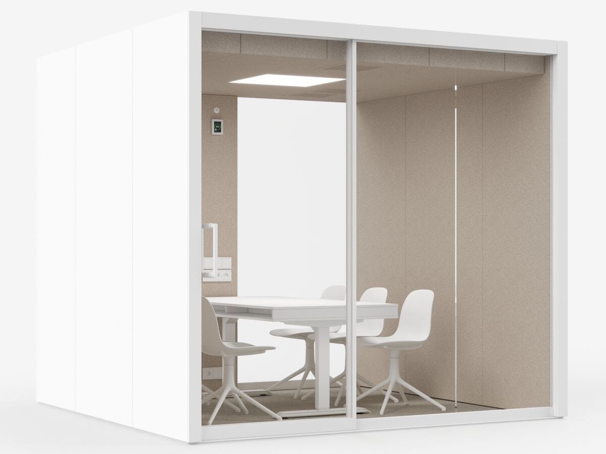 Многосторонняя акустическая офисная кабина со встроенным освещением Vetrospace VETROSPACE L ARCH-00033843 - Вид №11