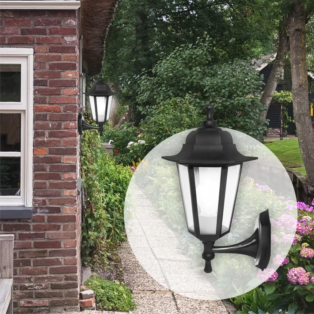 Светильник уличный настенный 6 граней цвет чёрный APEYRON STLM-2061832 - Вид №8