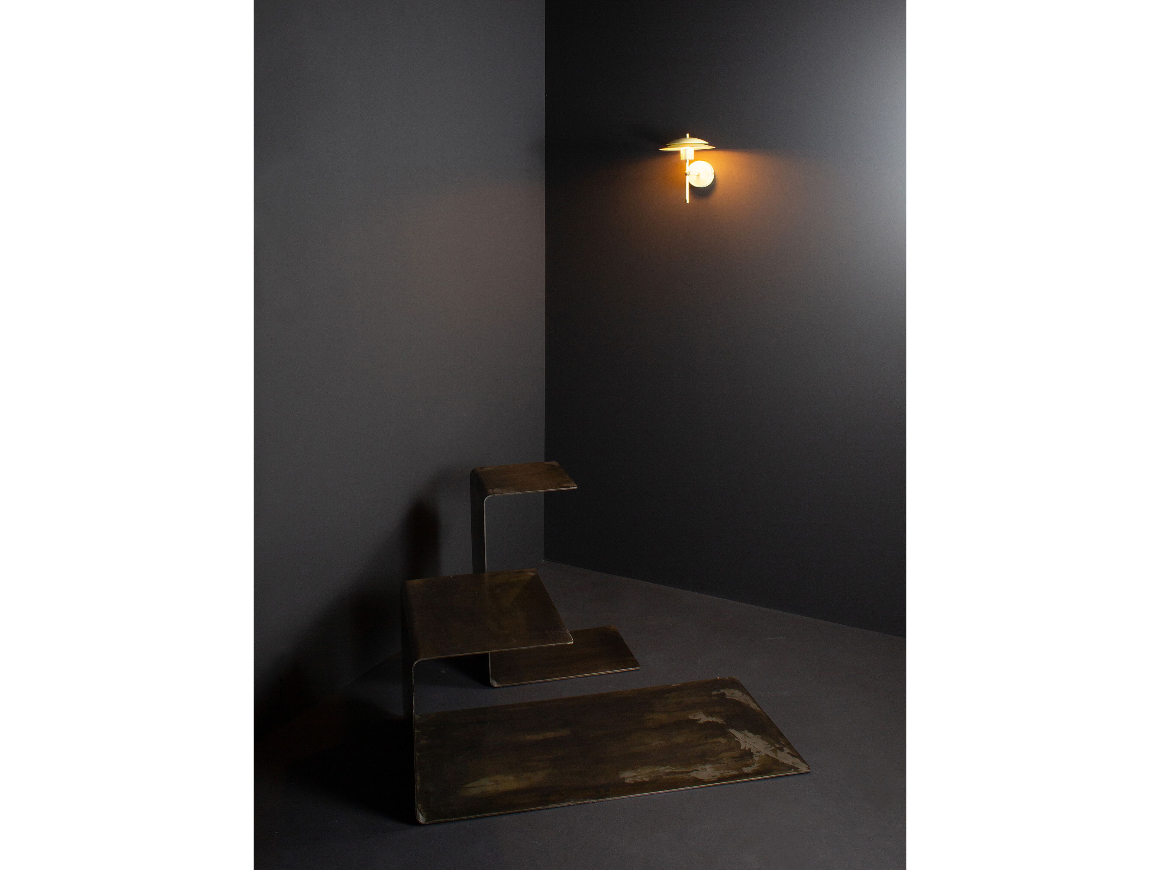 Стальной светодиодный настенный светильник Renzo Serafini VISUAL ARCH-00094794 - Вид №1