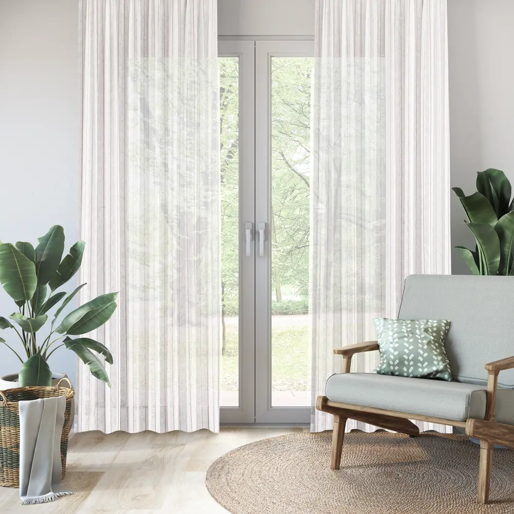 Тюль на ленте Louison 300x280 см цвет бежевый INSPIRE STLM-2197692 - Вид №6