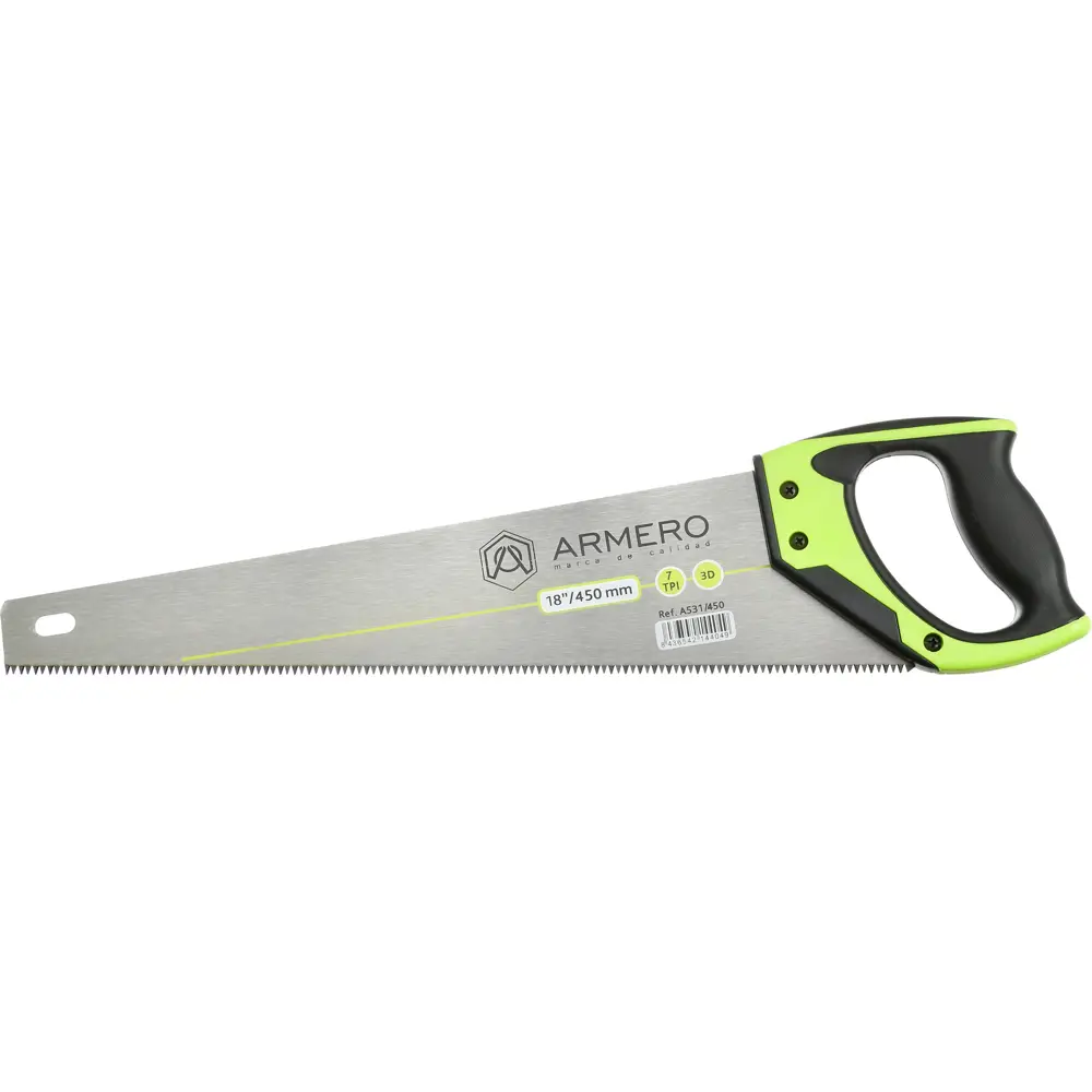Ножовка по дереву Armero крупный зуб 450 мм STLM-2198080