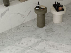 Пол / керамогранит с мраморным эффектом