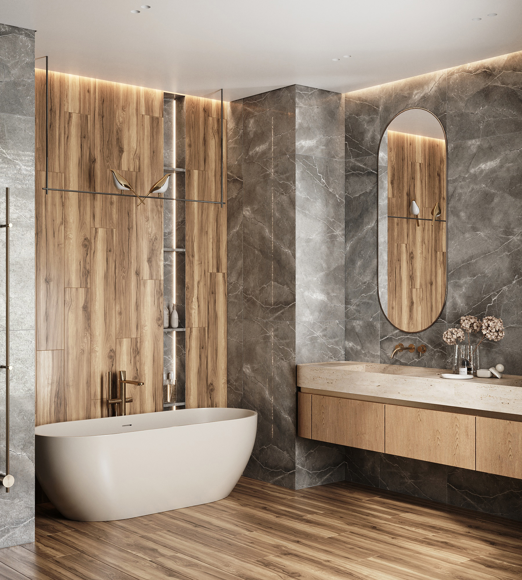 Керамогранит PULPIS NERO LAPPATO 60х120 Arcadia Ceramica CL4002-A - Вид №2