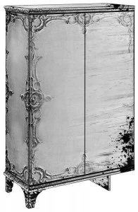 MOMENTI Буфет из маринованного стекловолокна с распашными дверцами Crazy home furniture - sequence collection