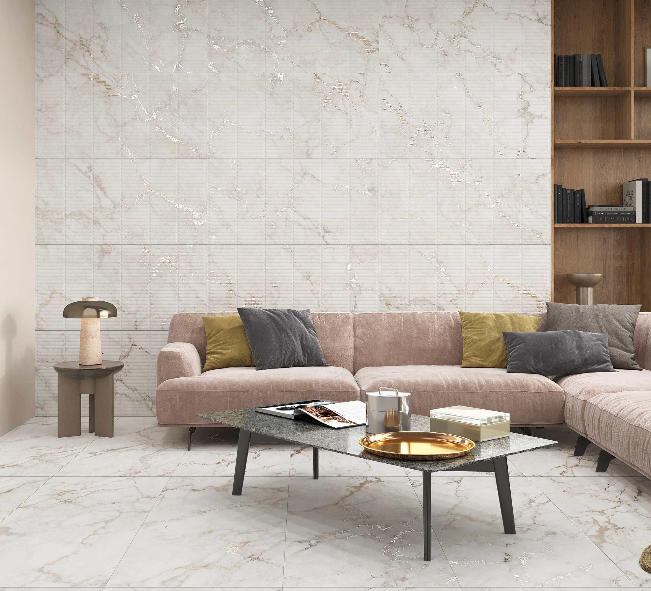 Керамогранит PRATONIX BEIGE DECOR 60х120 Creanza CP4002-D 