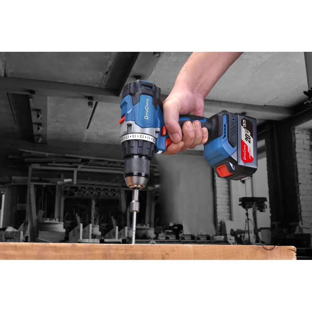 Дрель-шуруповерт аккумуляторная бесщеточная Dongcheng DCJZ06-13, 20 В Li-ion, без АКБ и ЗУ STLM-2081457 - Вид №4