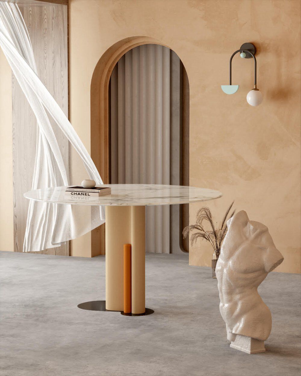 Металлический настенный светильник DOVAIN STUDIO ARCH-00084009 - Вид №2